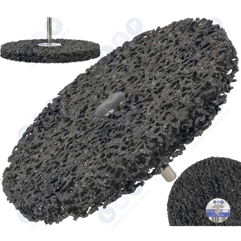 Netkaný brúsny kotúč 125 mm na vŕtačku, na odstraňovanie hrdze a farby